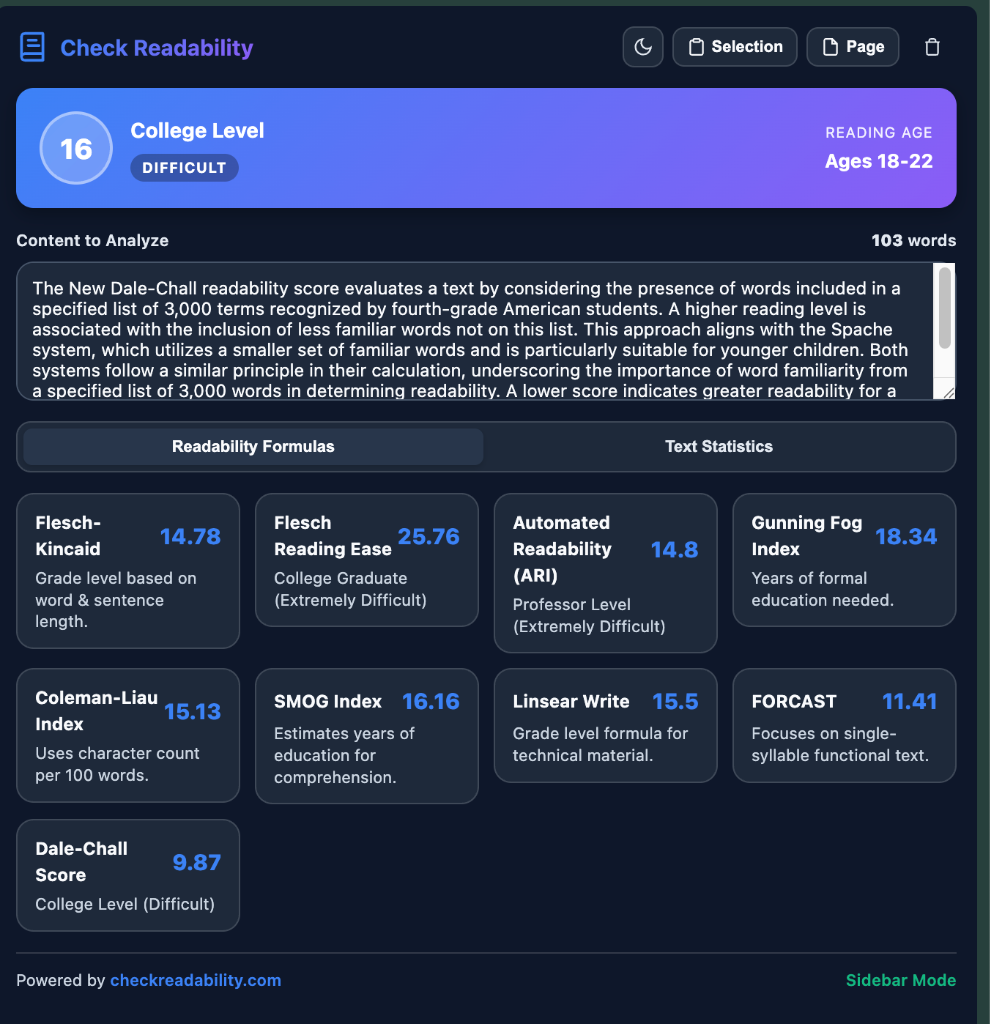 Introducing the Check Readability Chrome Extension: Analyze Any Webpage in Seconds