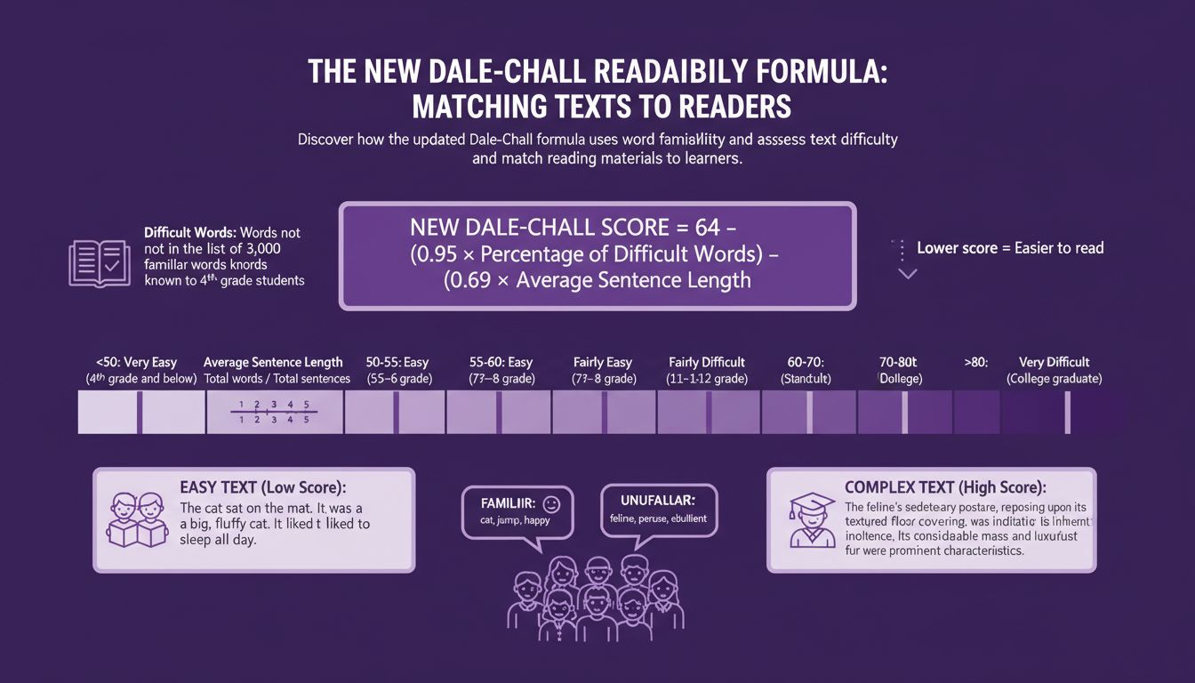 The New Dale-Chall Readability Formula: Matching Texts to Readers